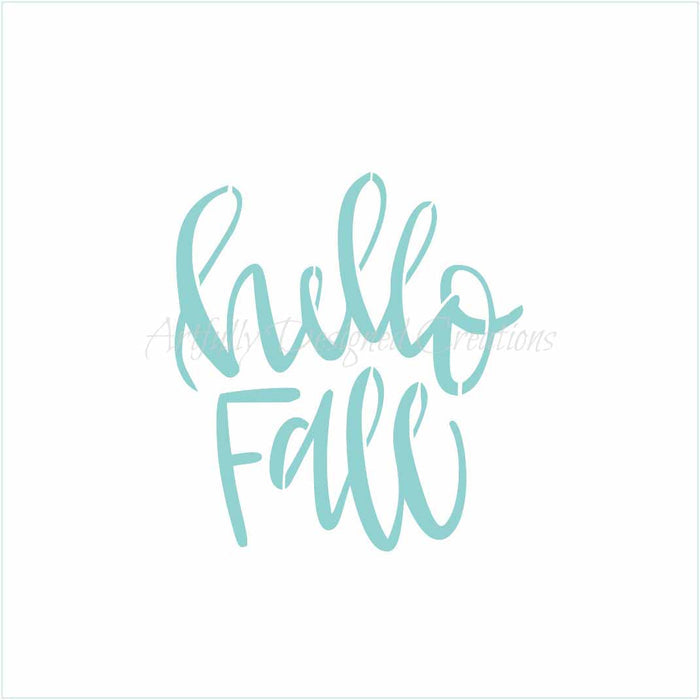 LC Sweets Hello Fall Stencil