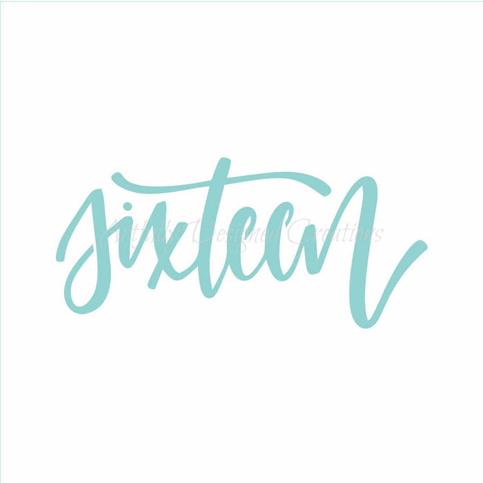 LC Sweets Sixteen Stencil