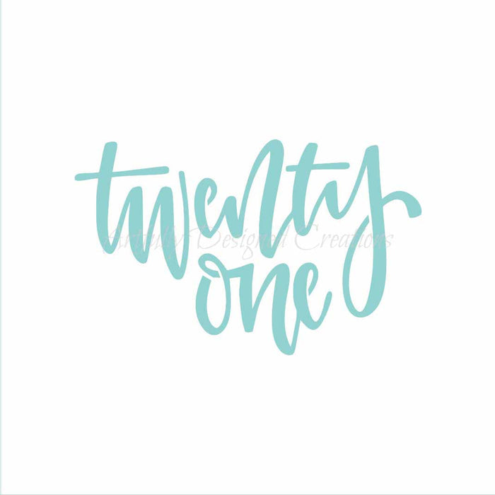 LC Sweets Twenty One Stencil