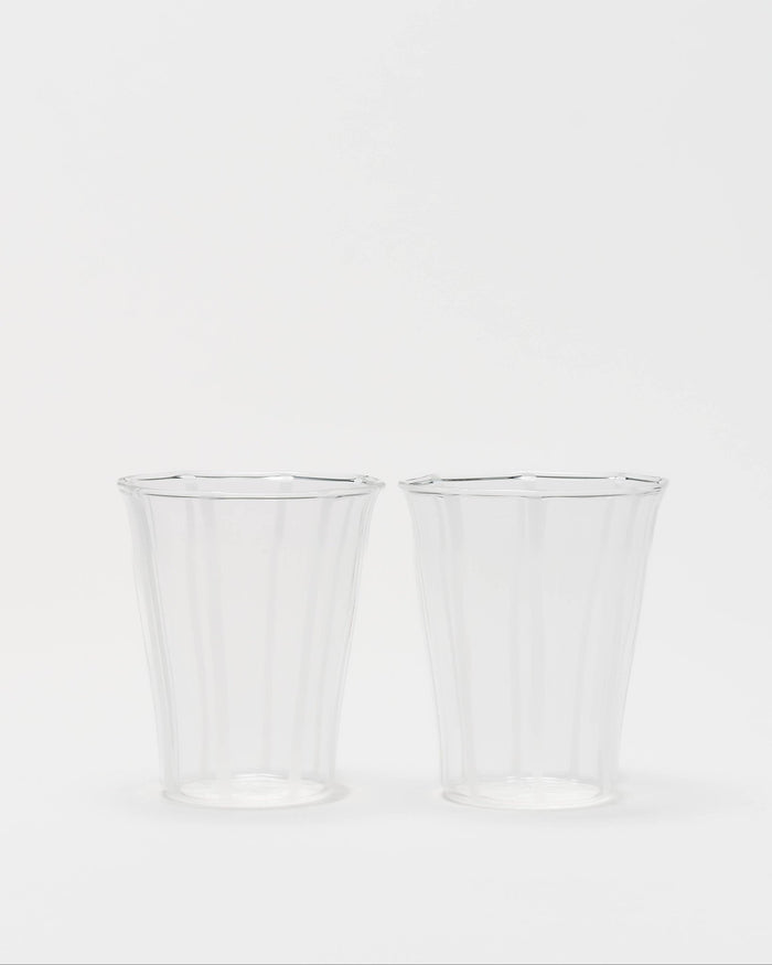 Le (Petit) Verre Bonbon Glasses, White (Set of 2) - Lone Fox