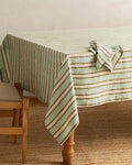 Linen Matilda Stripe Tablecloth - Lone Fox