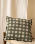 Linen Washed Check 20x20" Pillow Cover - Lone Fox