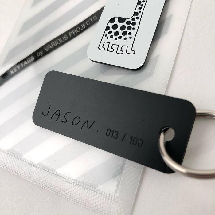 Long Neck Giraffe Keytag - Jason Polan