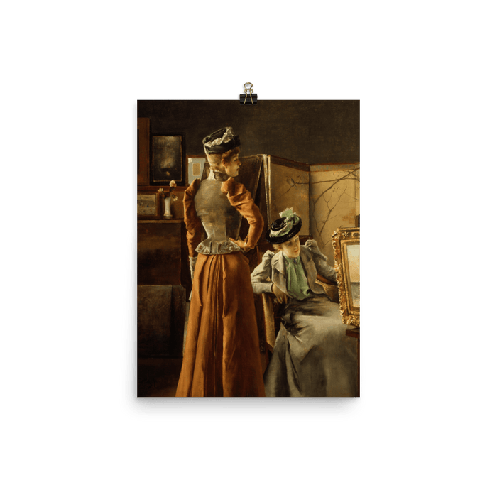 "Looking at a Painting (1891)" Art print - Lone Fox