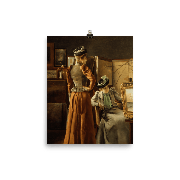 "Looking at a Painting (1891)" Art print - Lone Fox