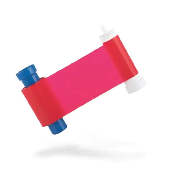 Magicard PR1000R monochrome red ribbon for the Magicard PriceCardPro 100 and Flex+, 1,000 prints per roll. Sold by Specialist ID.