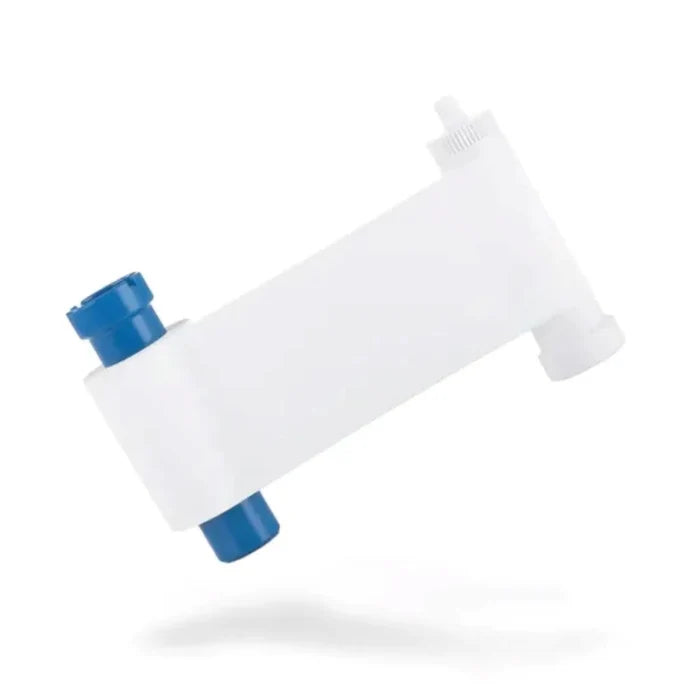 Magicard PR1000W monochrome white ribbon for the Magicard PriceCardPro 100 and Flex+, 1,000 prints per roll. Sold by Specialist ID.