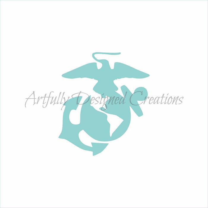 Marine Logo Stencil
