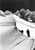 Mazamas Making Their Way up the Hogsback towards the Summit of Mt. Hood, 1963