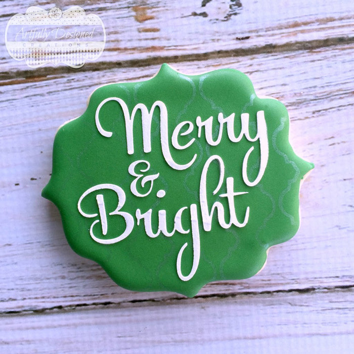 Merry & Bright Stencil