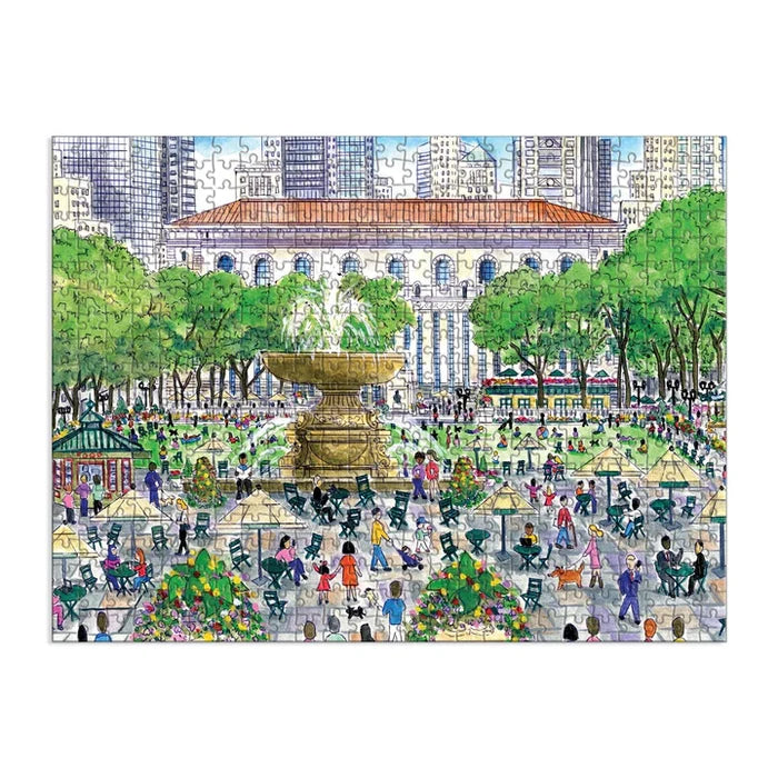 Michael Storrings Springtime at the Library 500 Piece Double-Sided Puzzle