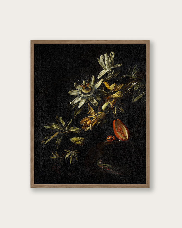 "Midnight Florals" Art Print - Lone Fox