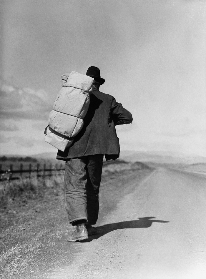 Migrant Worker on California Highway
