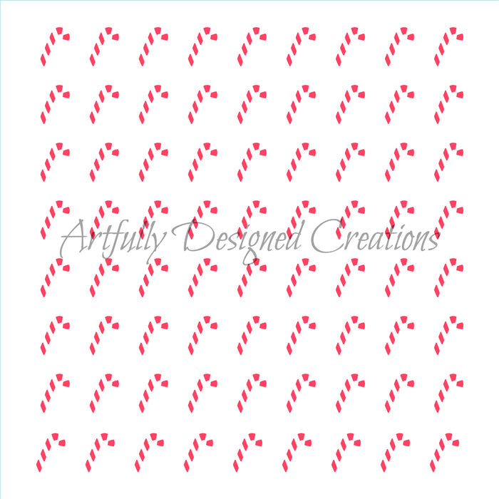 Mini Candy Cane Sprinkle Swipe Kit With Details