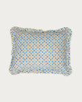 Monte Carlo Block Print Ruffled Pillow Cover - Lone Fox