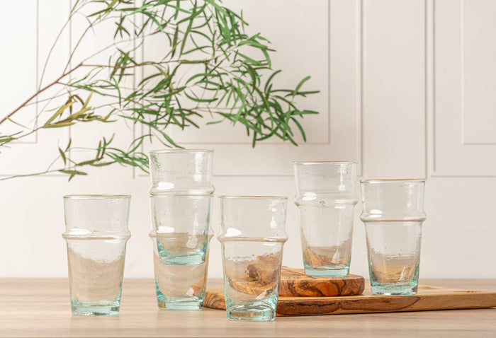 Moroccan Beldi Glassware - Clear - Lone Fox