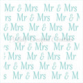 Mr Mrs Background Stencil