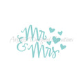 Mr and Mrs Title Stencil