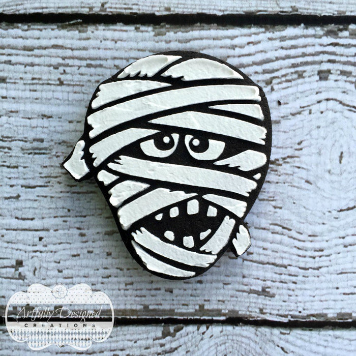 Mummy Face Stencil