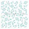 Music Notes Background Stencil