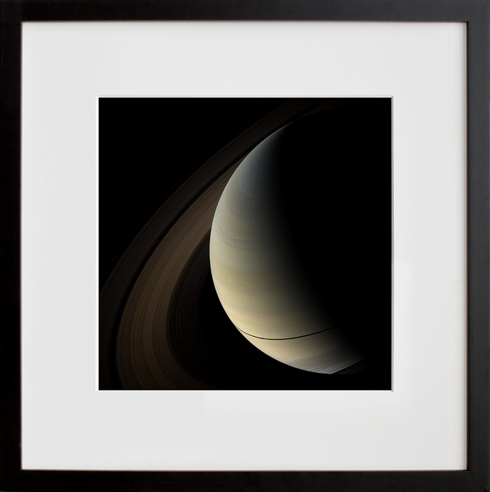 NASA Cassini mission to Saturn: Narrow Band in black frame.