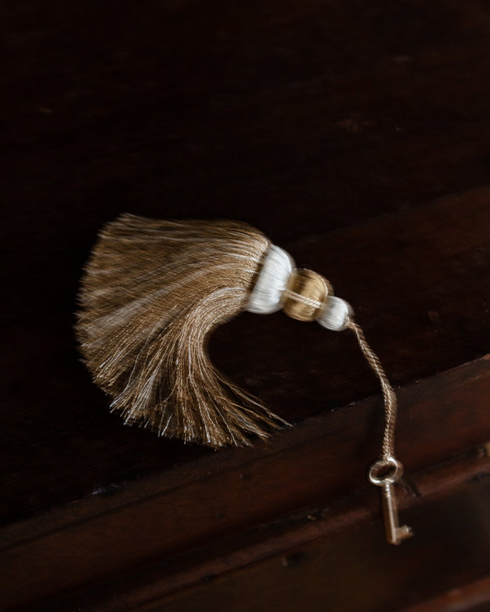 Navy Beaded Decorative Tassel - Lone Fox