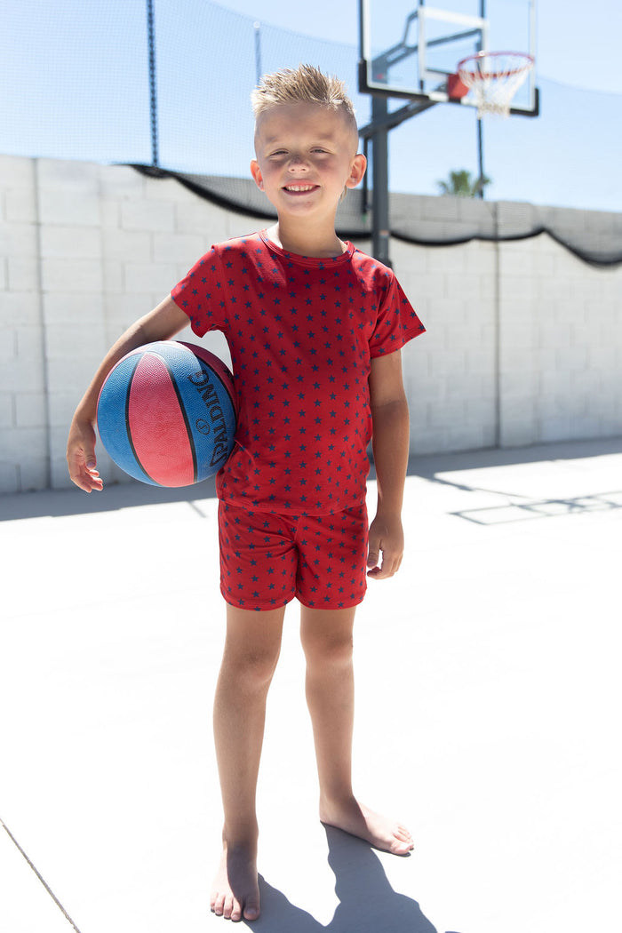 NAVY STARS | SHORT SET