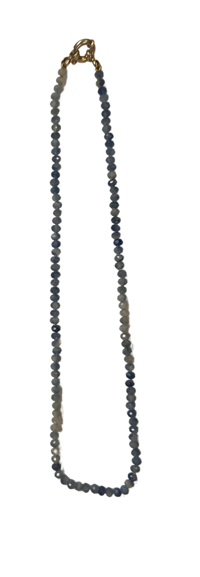 Necklace Blue Kyanite, Faceted Rondelles