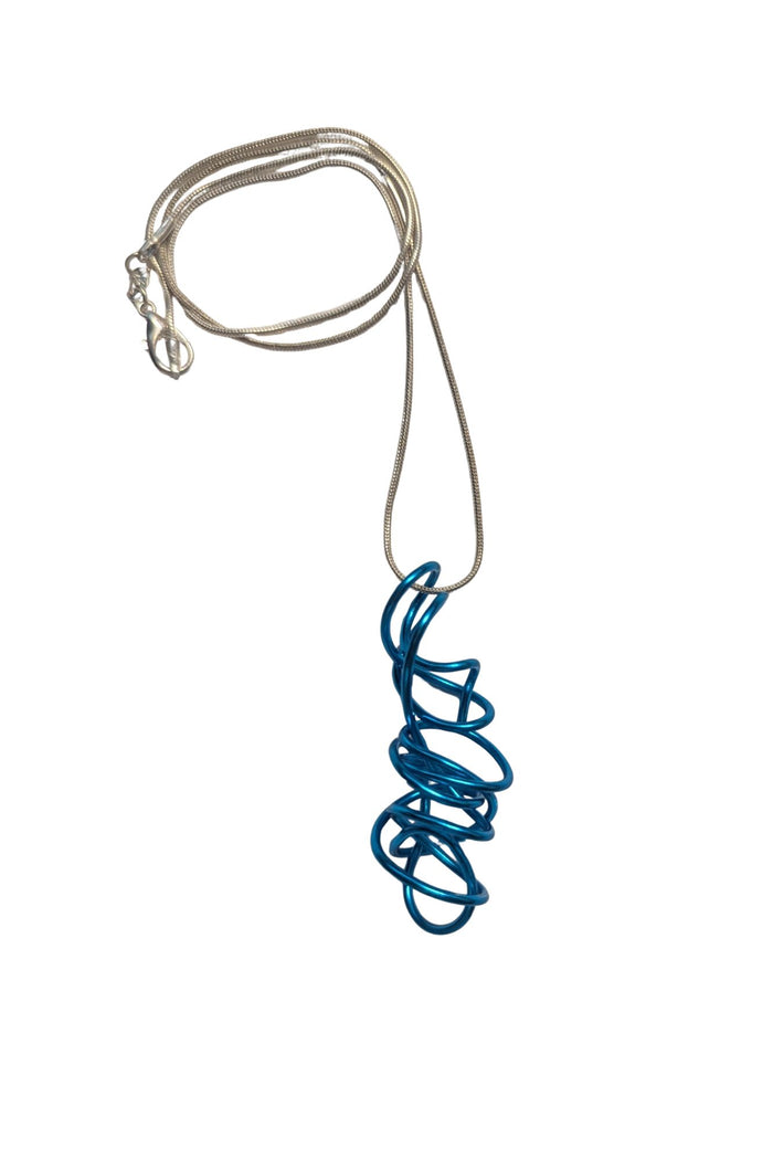 Necklace: Nest Pendant by Rina Young, Ultra Blue