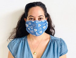New York City Face Mask Blue