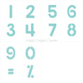 Numbers Stencils
