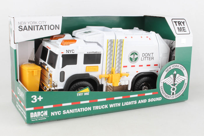 Shows the Sanitation Truck in a green boxy packaging.