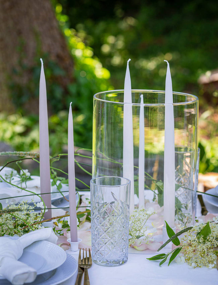 Off White Danish Taper Candle | 12" - Lone Fox