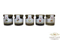 ORGANIC HONEY GIFT TRAY - SELECTION OF 5 (1.23oz/35g each) on Wood Tray