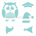 Owl with Hats Stencil