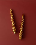 Pair of Gilded Tree Taper Candles - Lone Fox