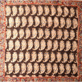 Papaya Patch Kalamkari Cotton Handkercheif - Lone Fox