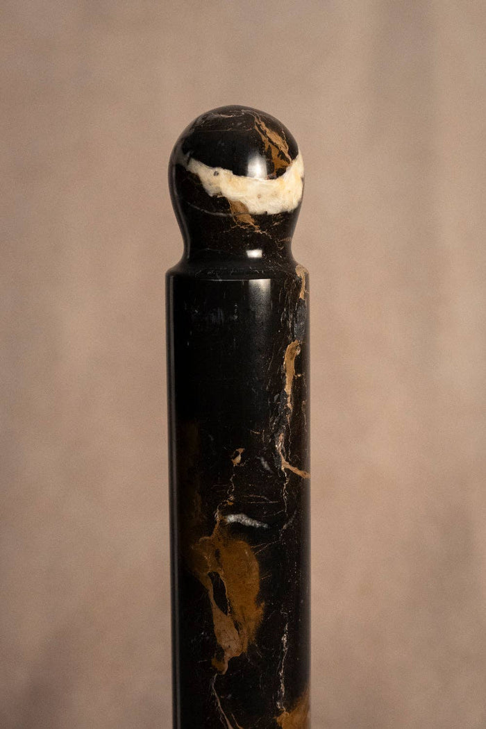 Paper Towel Holder - Black & Gold Marble - Lone Fox