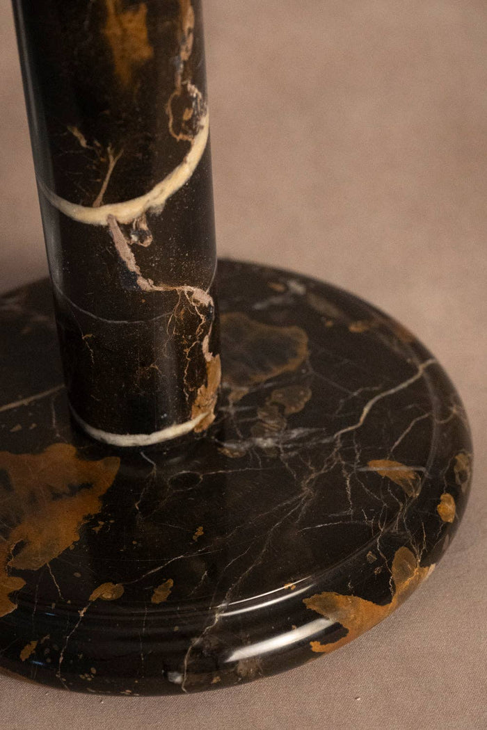 Paper Towel Holder - Black & Gold Marble - Lone Fox