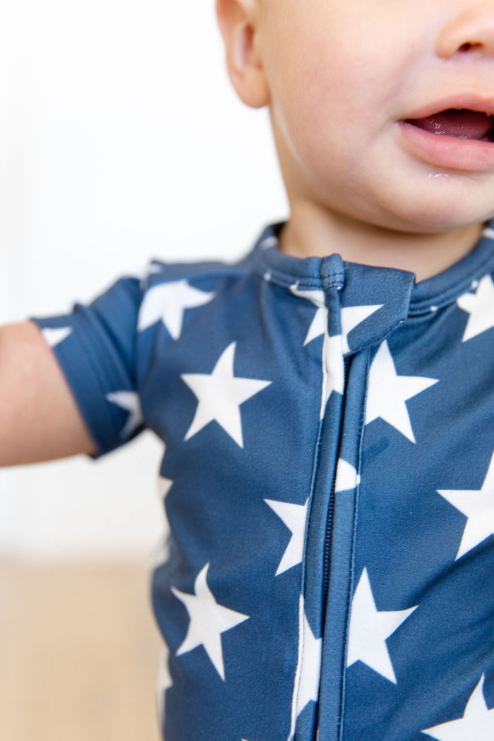 PATRIOTIC STARS | SHORT ZIPPER ONE PIECE