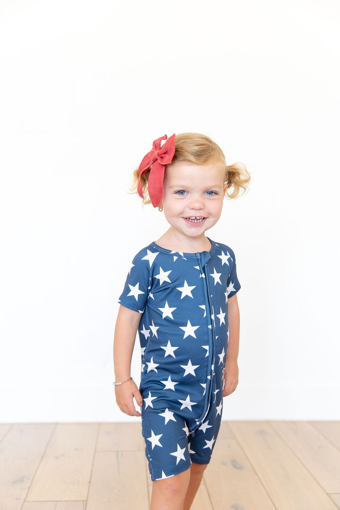 PATRIOTIC STARS | SHORT ZIPPER ONE PIECE