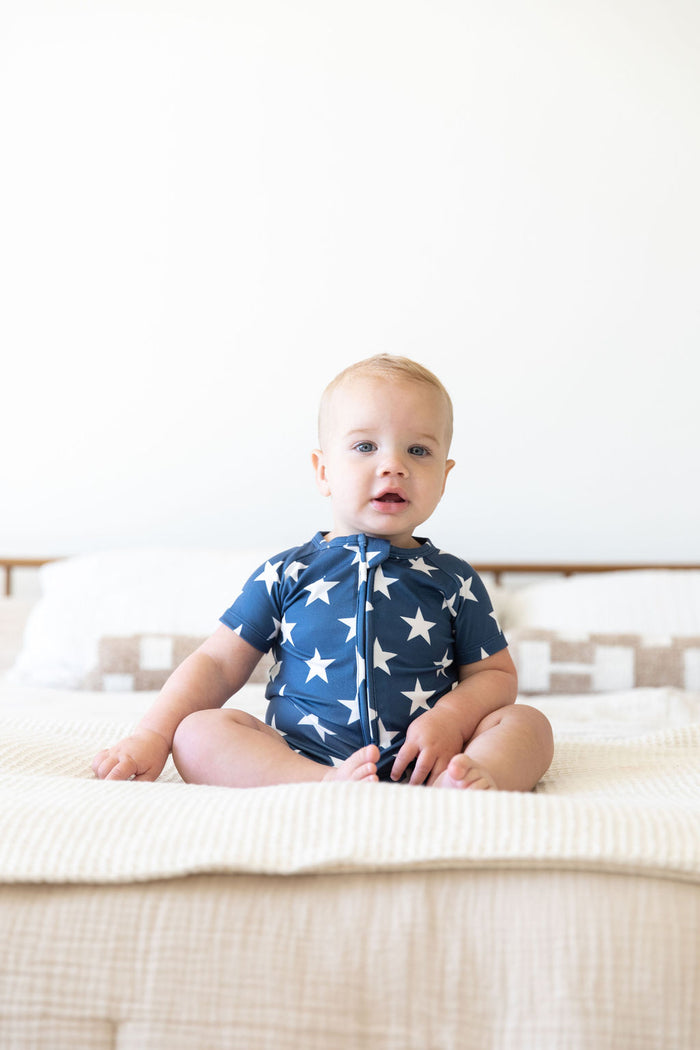 PATRIOTIC STARS | SHORT ZIPPER ONE PIECE