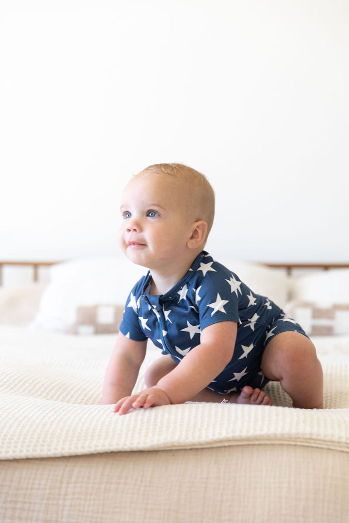 PATRIOTIC STARS | SHORT ZIPPER ONE PIECE