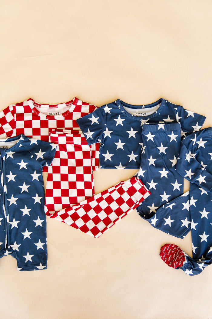 PATRIOTIC STARS | SHORT ZIPPER ONE PIECE