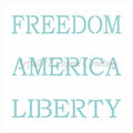 Patriotic Titles Stencil