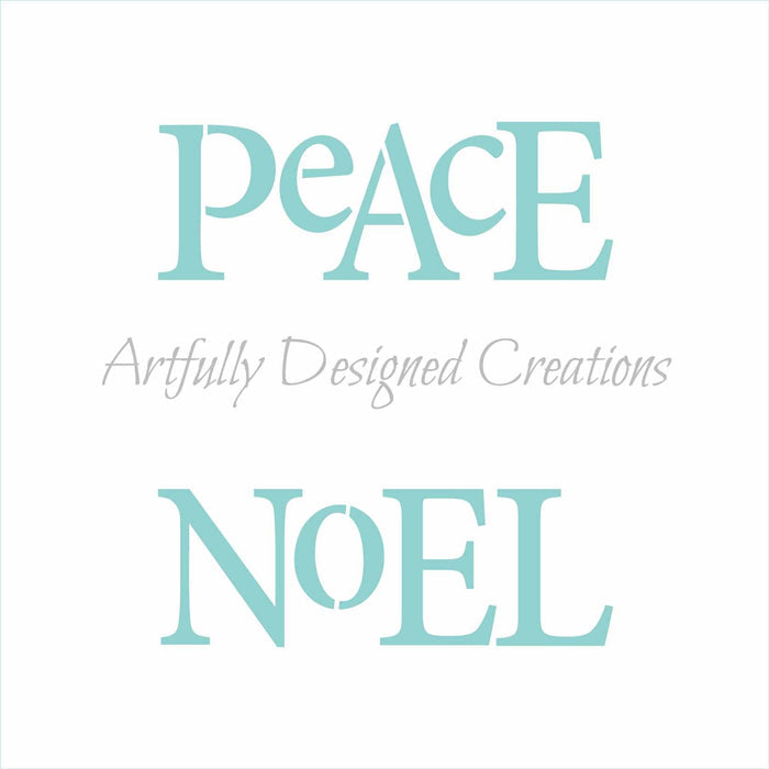 Peace Noel Joy Love Stencil