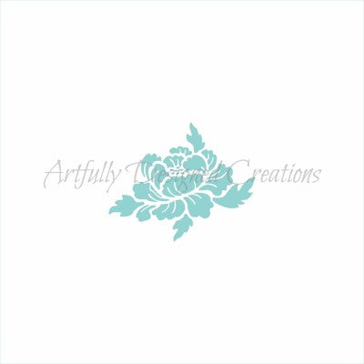 Peony Stencil