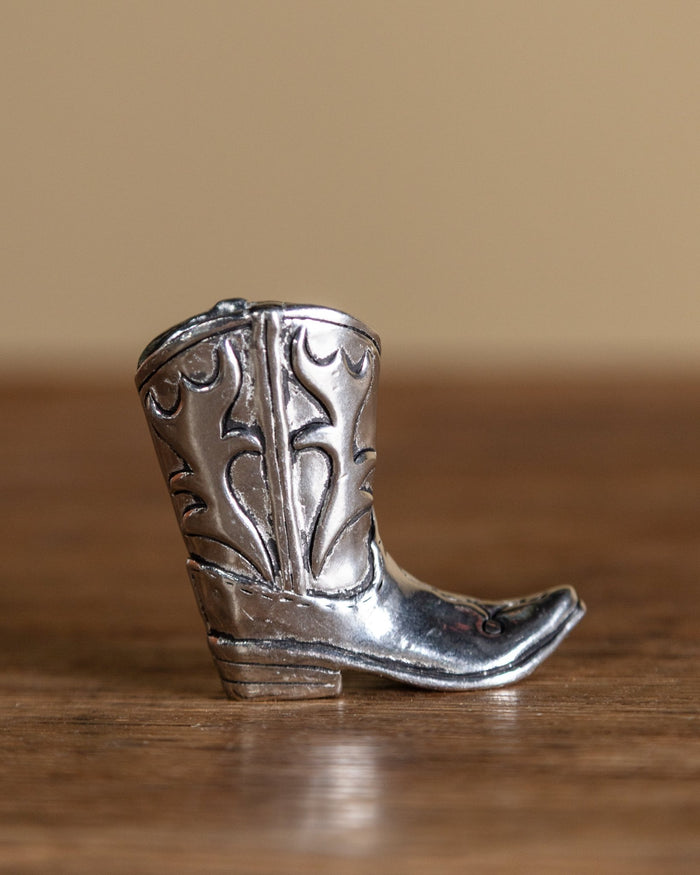 Pewter Boot Toothpick Holder - Lone Fox