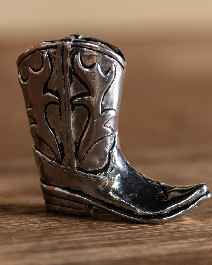 Pewter Boot Toothpick Holder - Lone Fox