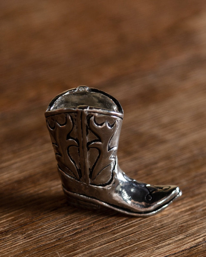 Pewter Boot Toothpick Holder - Lone Fox